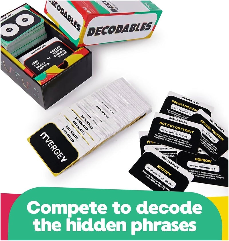 Spin Master Games , Decodables, A Hysterical Adult Party Game, Adult Card Game, Bachelorette Party Activity, Galentine's Party, 3-8 Players, for Ages 18 & Up - Image 2